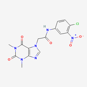 N-(4-chloro-3-nitrophenyl)-2-(1,3-dimethyl-2,6-dioxo-1,2,3,6-tetrahydro-7H-purin-7-yl)acetamide