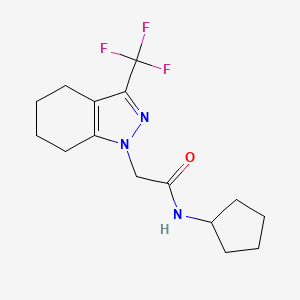 N-Cyclopentyl-2-(3-trifluoromethyl-4,5,6,7-tetrahydro-indazol-1-yl)-acetamide