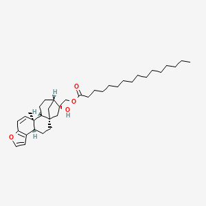 [(1S,4S,12S,13R,16S,17R)-17-hydroxy-12-methyl-8-oxapentacyclo[14.2.1.01,13.04,12.05,9]nonadeca-5(9),6,10-trien-17-yl]methyl hexadecanoate