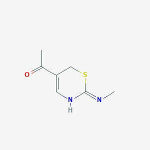 Ethanone, 1-[2-(methylamino)-6h-1,3-thiazin-5-yl]-