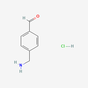 molecular formula C8H10ClNO B1382363 4-(氨甲基)苯甲醛盐酸盐 CAS No. 1803571-99-4