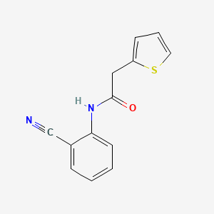 molecular formula C13H10N2OS B13823647 N-(2-cyanophenyl)-2-(thiophen-2-yl)acetamide 