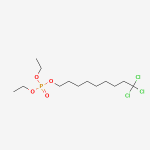 Phosphoric acid, diethyl 9,9,9-trichlorononyl ester