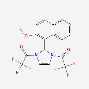 1,1'-[2-(2-methoxynaphthalen-1-yl)-1H-imidazole-1,3(2H)-diyl]bis(trifluoroethanone)