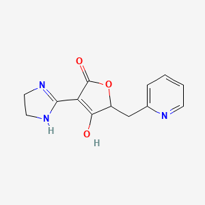 3-Imidazolidin-2-ylidene-5-(pyridin-2-ylmethyl)oxolane-2,4-dione