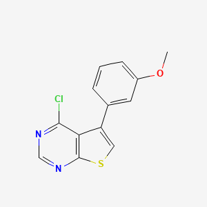 molecular formula C13H9ClN2OS B13823711 4-Chloro-5-(3-methoxyphenyl)thieno[2,3-d]pyrimidine CAS No. 1133128-94-5