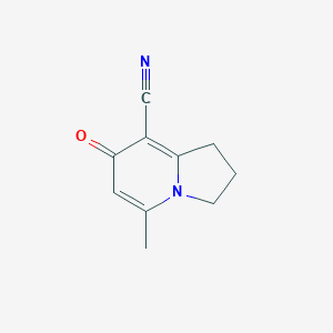 5-Methyl-7-oxo-1,2,3,7-tetrahydroindolizine-8-carbonitrile