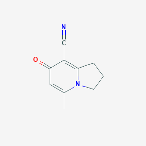 molecular formula C10H10N2O B1382372 5-甲基-7-氧代-1,2,3,7-四氢吲哚啉-8-碳腈 CAS No. 49621-30-9