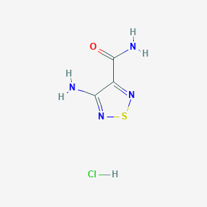 4-Amino-1,2,5-thiadiazole-3-carboxamide hydrochloride