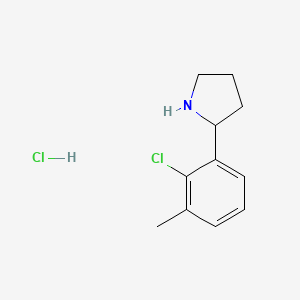 2-(2-Chloro-3-methylphenyl)pyrrolidine hydrochloride