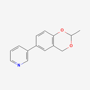 3-(2-methyl-4H-1,3-benzodioxin-6-yl)pyridine