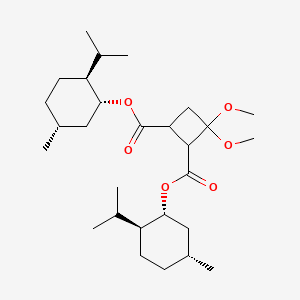 bis[(1R,2S,5R)-5-methyl-2-propan-2-ylcyclohexyl] 3,3-dimethoxycyclobutane-1,2-dicarboxylate