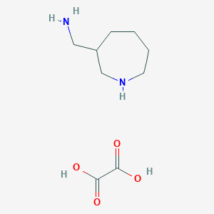 molecular formula C9H18N2O4 B1382380 Azepan-3-ylmethanamine, oxalic acid CAS No. 1803594-24-2