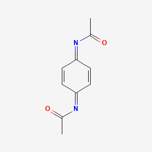 molecular formula C10H10N2O2 B13823804 Acetamide,N,N-2,5-cyclohexadiene-1,4-diylidenebis- 