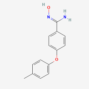 (Z)-N'-hydroxy-4-(4-methylphenoxy)benzene-1-carboximidamide