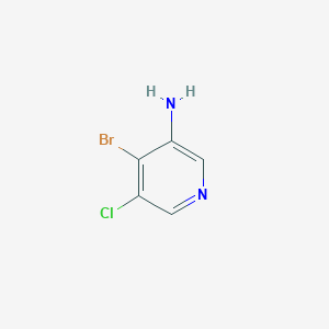 molecular formula C5H4BrClN2 B1382384 4-溴-5-氯吡啶-3-胺 CAS No. 1802434-30-5