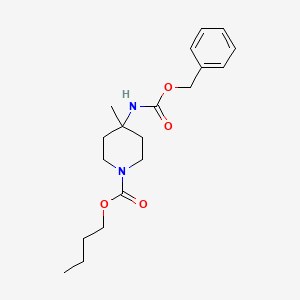 4-Benzyloxy-carbonyl-amino-1-N-butoxy-carbonyl-4-methyl piperidine