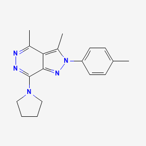 3,4-dimethyl-2-(4-methylphenyl)-7-(1-pyrrolidinyl)-2H-pyrazolo[3,4-d]pyridazine