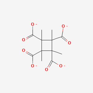 molecular formula C12H12O8-4 B13823884 Tetramethyl1,2,3,4-cyclobutanetetracarboxylate 