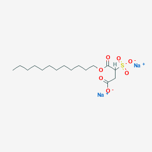 molecular formula C16H28Na2O7S B13823885 disodium;4-dodecoxy-4-oxo-3-sulfonatobutanoate 