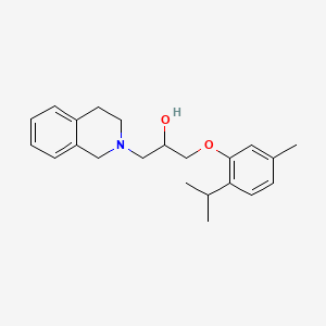 1-(3,4-dihydroisoquinolin-2(1H)-yl)-3-[5-methyl-2-(propan-2-yl)phenoxy]propan-2-ol