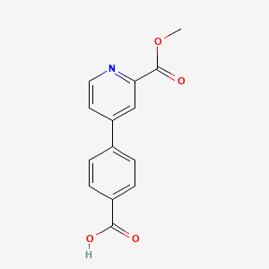 4-(2-(Methoxycarbonyl)pyridin-4-yl)benzoic acid