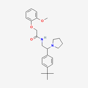 N-[2-(4-tert-butylphenyl)-2-(pyrrolidin-1-yl)ethyl]-2-(2-methoxyphenoxy)acetamide