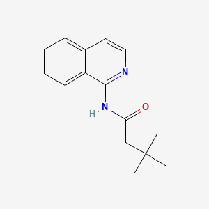 molecular formula C15H18N2O B13823933 N-isoquinolin-1-yl-3,3-dimethylbutanamide CAS No. 40339-94-4