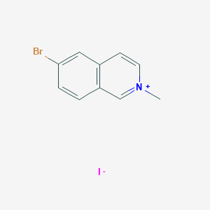 molecular formula C10H9BrIN B1382396 6-溴-2-甲基异喹啉-2-铵碘化物 CAS No. 1973504-60-7