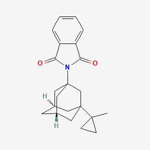 2-[(5S,7R)-3-(1-methylcyclopropyl)-1-adamantyl]isoindole-1,3-dione