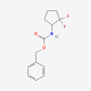 molecular formula C13H15F2NO2 B1382397 Benzyl (2,2-difluorocyclopentyl)carbamate CAS No. 1934962-92-1