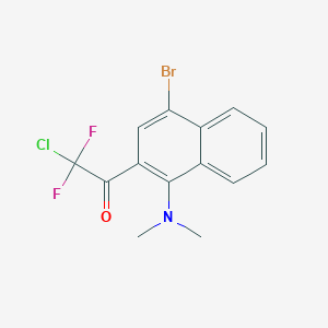 1-(4-Bromo-1-(dimethylamino)naphthalen-2-yl)-2-chloro-2,2-difluoroethanone