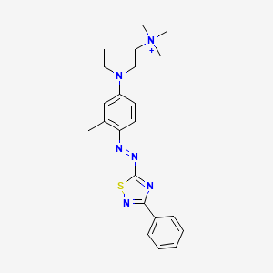 (2-(N-Ethyl-4-((3-phenyl-1,2,4-thiadiazol-5-yl)azo)-m-toluidino)ethyl)trimethylammonium