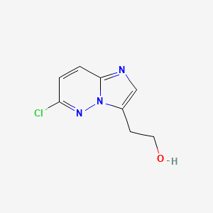 molecular formula C8H8ClN3O B13824008 2-(6-Chloroimidazo[1,2-B]pyridazin-3-YL)ethan-1-OL 