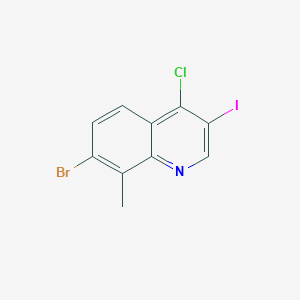 7-Bromo-4-chloro-3-iodo-8-methylquinoline