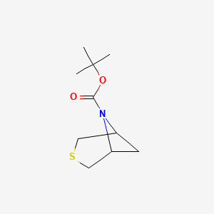 molecular formula C10H17NO2S B1382407 tert-Butyl 3-thia-6-azabicyclo[3.1.1]heptane-6-carboxylate CAS No. 1520084-10-9
