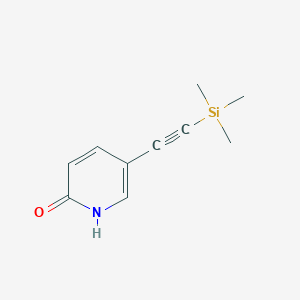 molecular formula C10H13NOSi B1382408 5-((三甲基甲硅烷基)乙炔基)吡啶-2(1H)-酮 CAS No. 1064706-78-0