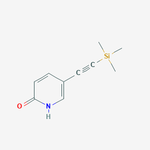 5-((trimethylsilyl)ethynyl)pyridin-2(1H)-one