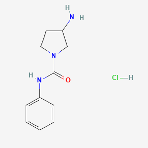 3-amino-N-phenylpyrrolidine-1-carboxamide hydrochloride