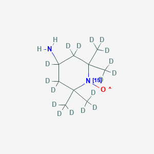 4-Amino-2,2,6,6-tetramethylpiperidine-D17, 1-15N-1-oxyl