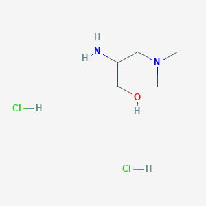 molecular formula C5H16Cl2N2O B1382431 2-Amino-3-(dimethylamino)propan-1-ol dihydrochloride CAS No. 1803602-18-7