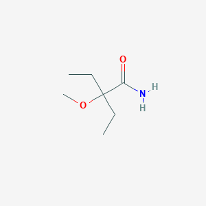 molecular formula C7H15NO2 B1382432 2-Ethyl-2-methoxybutanamide CAS No. 1803581-91-0