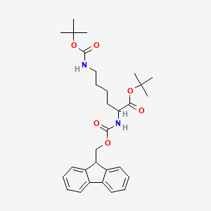 molecular formula C30H40N2O6 B13824320 L-Lysine, N6-[(1,1-dimethylethoxy)carbonyl]-N2-[(9H-fluoren-9-ylmethoxy)carbonyl]-, 1,1-dimethylethyl ester 