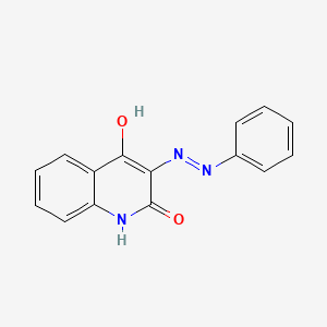 4-Hydroxy-3-(phenylazo)-2-quinolone