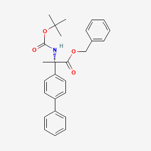 (S)-benzyl 2-(biphenyl-4-yl)-2-(tert-butoxycarbonylamino)propanoate