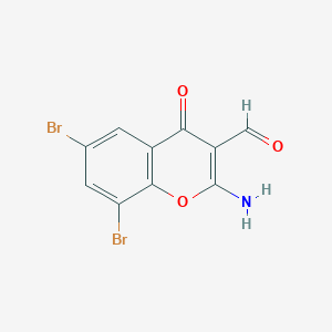 2-Amino-6,8-dibromo-3-formylchromone