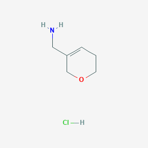 molecular formula C6H12ClNO B1382440 (5,6-dihydro-2H-pyran-3-yl)methanamine hydrochloride CAS No. 1803562-50-6