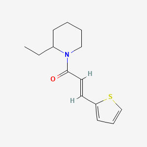 (2E)-1-(2-ethylpiperidin-1-yl)-3-(thiophen-2-yl)prop-2-en-1-one