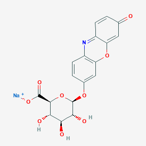 Sodium (2S,3S,4S,5R,6S)-3,4,5-trihydroxy-6-((3-oxo-3H-phenoxazin-7-yl)oxy)tetrahydro-2H-pyran-2-carboxylate