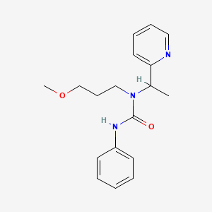 1-(3-Methoxypropyl)-3-phenyl-1-[1-(pyridin-2-yl)ethyl]urea